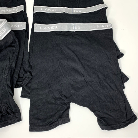 Hanes Mens Comfort Flex Boxer Briefs Size Small Black 7 Pack Tagless - Picture 5 of 6